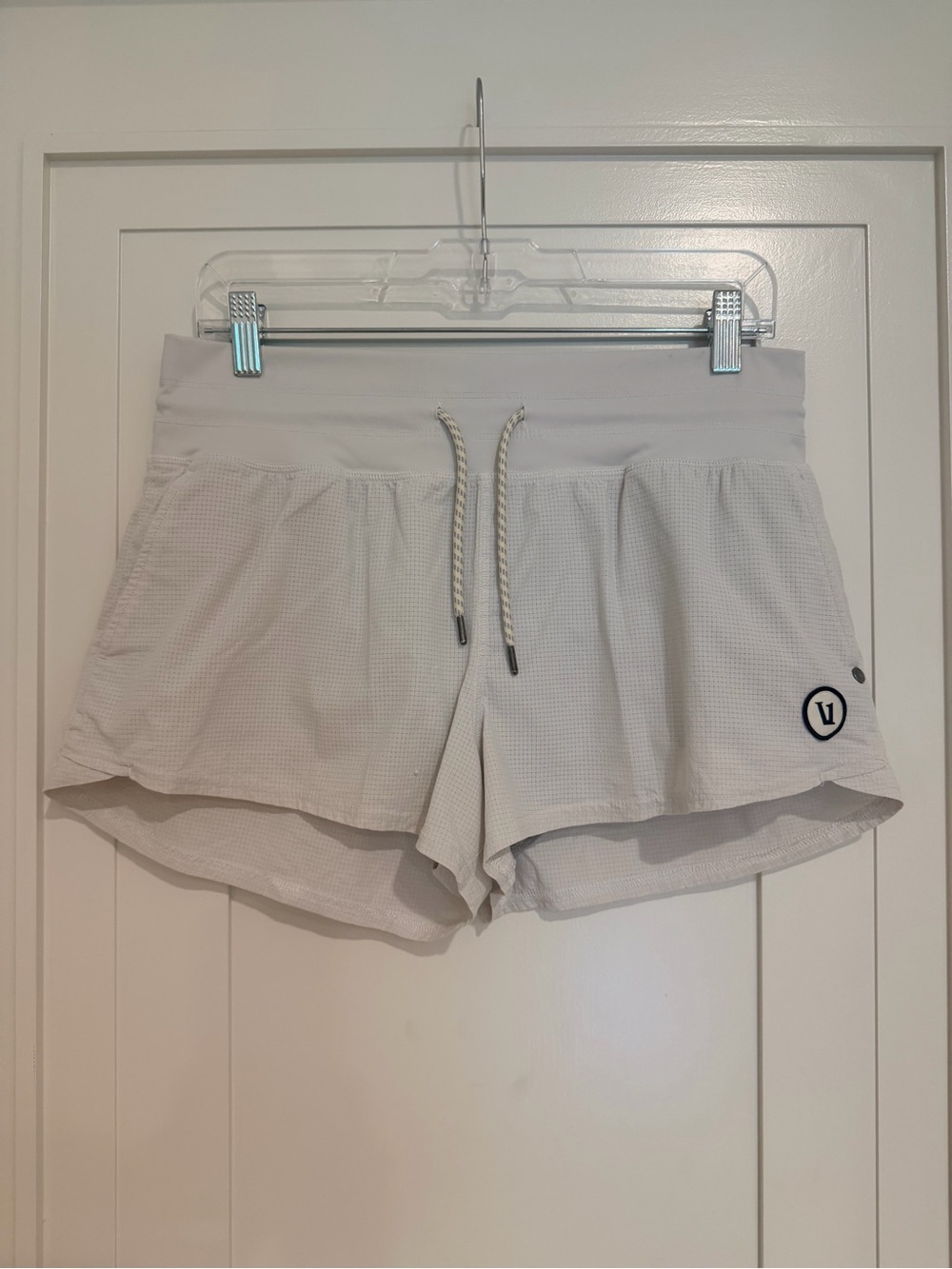 Viori Waffle-Texture Athletic Shorts with Drawcord